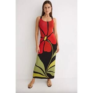 CALA de la CRUZ Solange Floral Dress Sz XS
